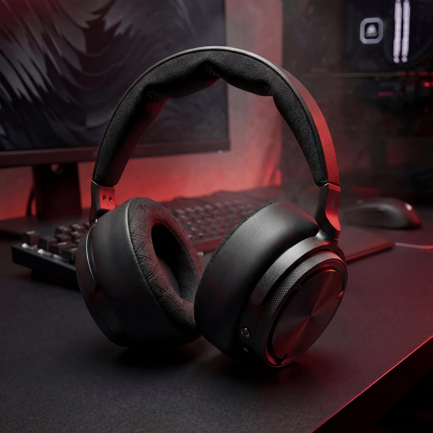 WC Freeze V2 Virtuoso Max - Cooling Gel Earpads for Corsair Virtuoso Max by Wicked Cushions | Extreme Comfort, New Freeze V2 Cooling Fabric, Extra