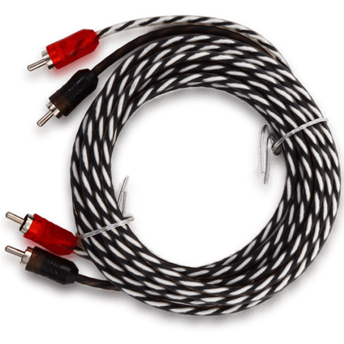 Sundown Audio SB2-17 RCA Cable - 2 Channel 17FT Stereo Audio Interconnect, Twisted Pair, Solid Conductor, High-Fidelity Sound, Rugged PVC Jacket