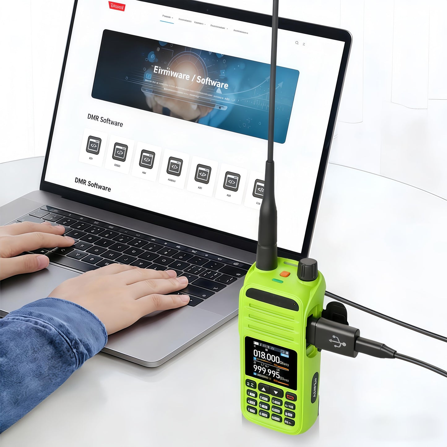 Gtwoilt TPC11 USB C to K Frequency Programming Adapter Contector, for Baofeng (UV-5R, UV-888S, AR-5RM, UV-5RM, UV-32, UV-5Rmini), Quansheng(UV-K5