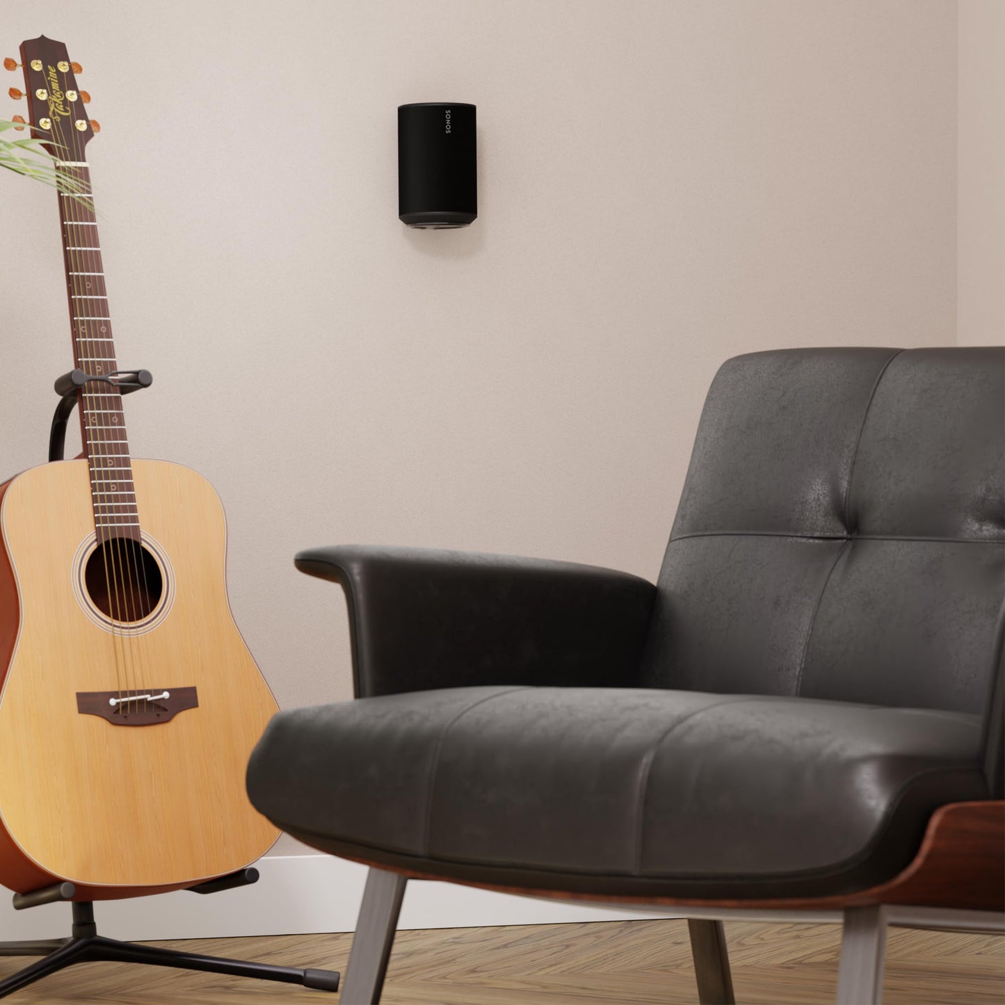 Sanus Fixed Speaker Wall Mount for Sonos Era 100™ (Single) (Black)