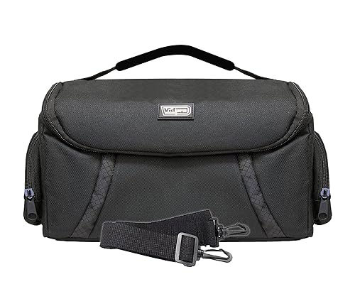 Vidpro DSLR and Video Camera Gadget Bag - Large Protective Case Includes Padded Dividers Handle and Shoulder Strap Compatible with Most Camera Brands