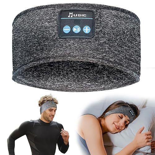 SANNWEEN Bluetooth Headphones, Sleep Headphones Headband Wireless for Sleeping Side Sleepers - Adjustable Sleep Headphone, and Bluetooth Headbands…