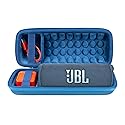 khanka Hard Travel Case Replacement for JBL Flip 7/Flip 6 Waterproof Portable Bluetooth Speaker.(Blue)