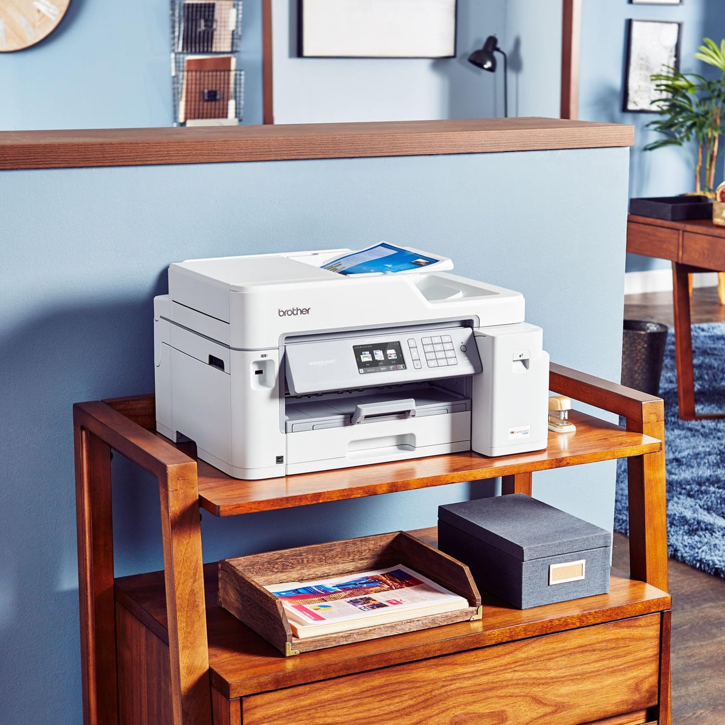 Brother MFC-J5845DW, INKvestment Color Inkjet All-in-One Printer with Wireless, Duplex Printing and Up to 1-Year of Ink In-box, Amazon Dash