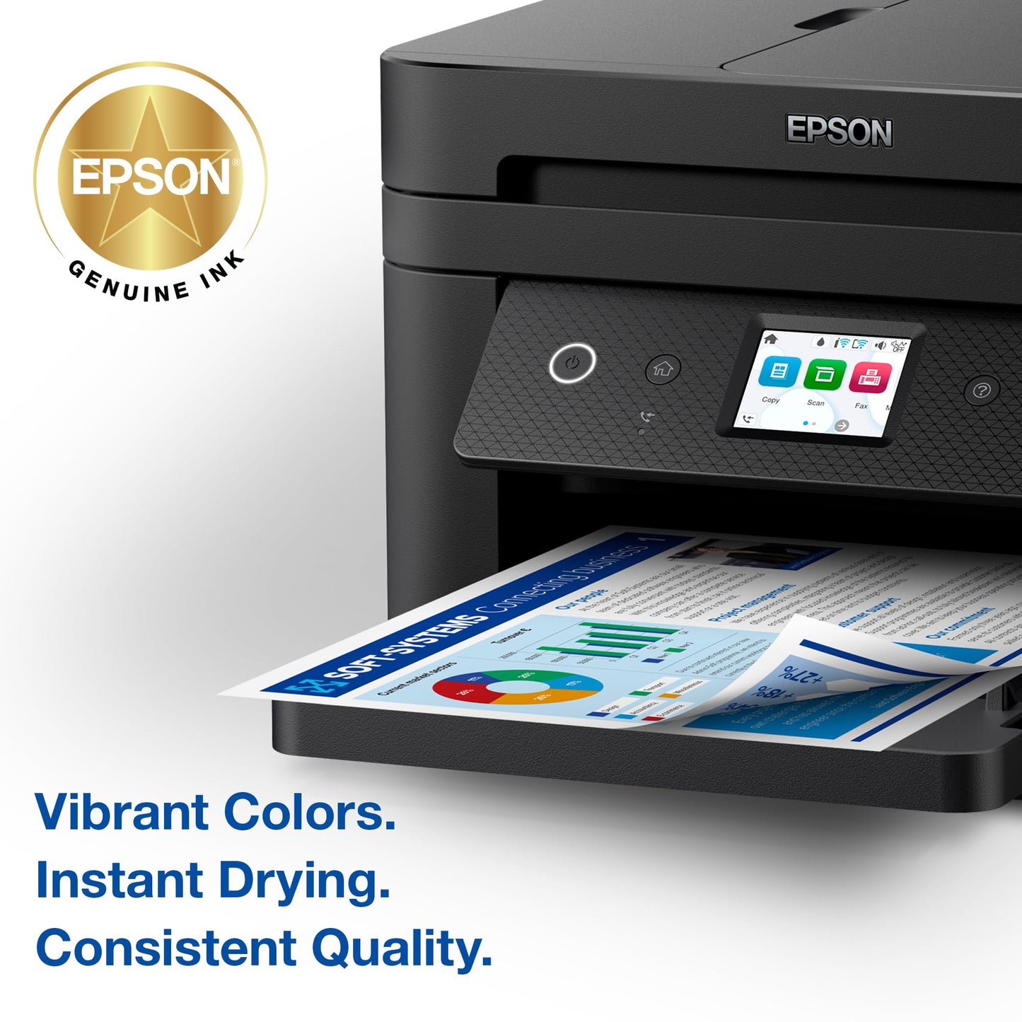 Epson 222 Claria Ink Standard Capacity Cyan Cartridge (T222220-S) Works with Workforce WF-2960, Expression XP-5200