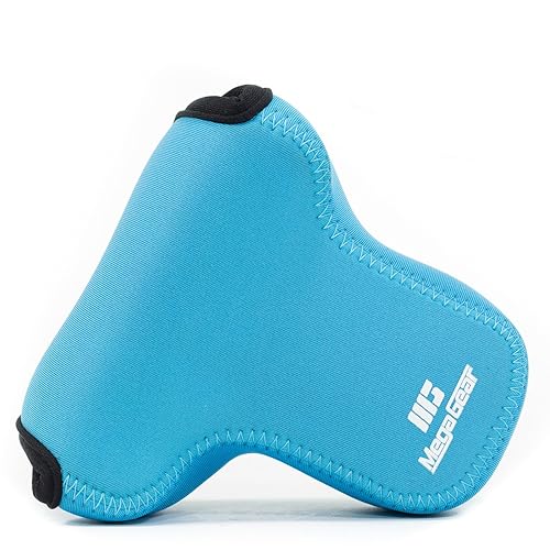 MegaGear MG741 Panasonic Lumix DMC-GX85, DMC-GX80 (14-140mm) Ultra Light Neoprene Camera Case - Blue, PU Leather
