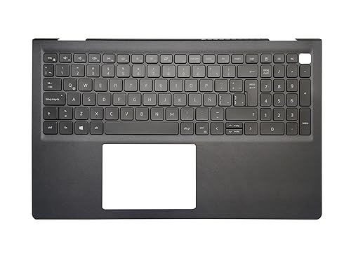 Laptop Keyboard Compatible for Dell Vostro 15 3510 3515 3520 3525 3511 0TPXKP AP3LK000101 Latin Layout Backlit Palmrest Upper Cover Case USB Hole