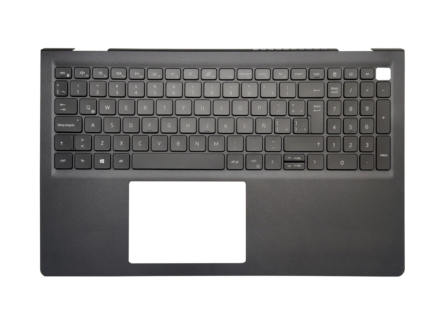 Laptop Keyboard Compatible for Dell Vostro 15 3510 3515 3520 3525 3511 0TPXKP AP3LK000101 Latin Layout Backlit Palmrest Upper Cover Case USB Hole