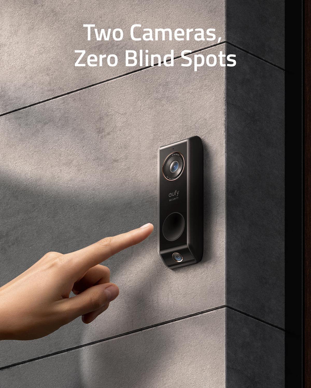 eufy Security Video Doorbell (Wired) S330 with Chime, Dual Cam, Delivery Guard, Security Camera, 2K with HDR, No Monthly Fee, 16-24V, 30VA, homebase
