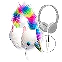 Coby Zooland Wired Plush Kids’ Headphones, Portable Over-Ear Headphones with 3.5mm Jack and Built-in Splitter, Volume Limit at 85 dBs, Built-in…