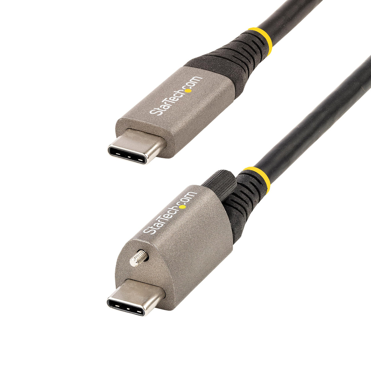 StarTech 3.3ft/1m Top Screw Locking USB-C Cable, USB 10Gbps, 100W PD