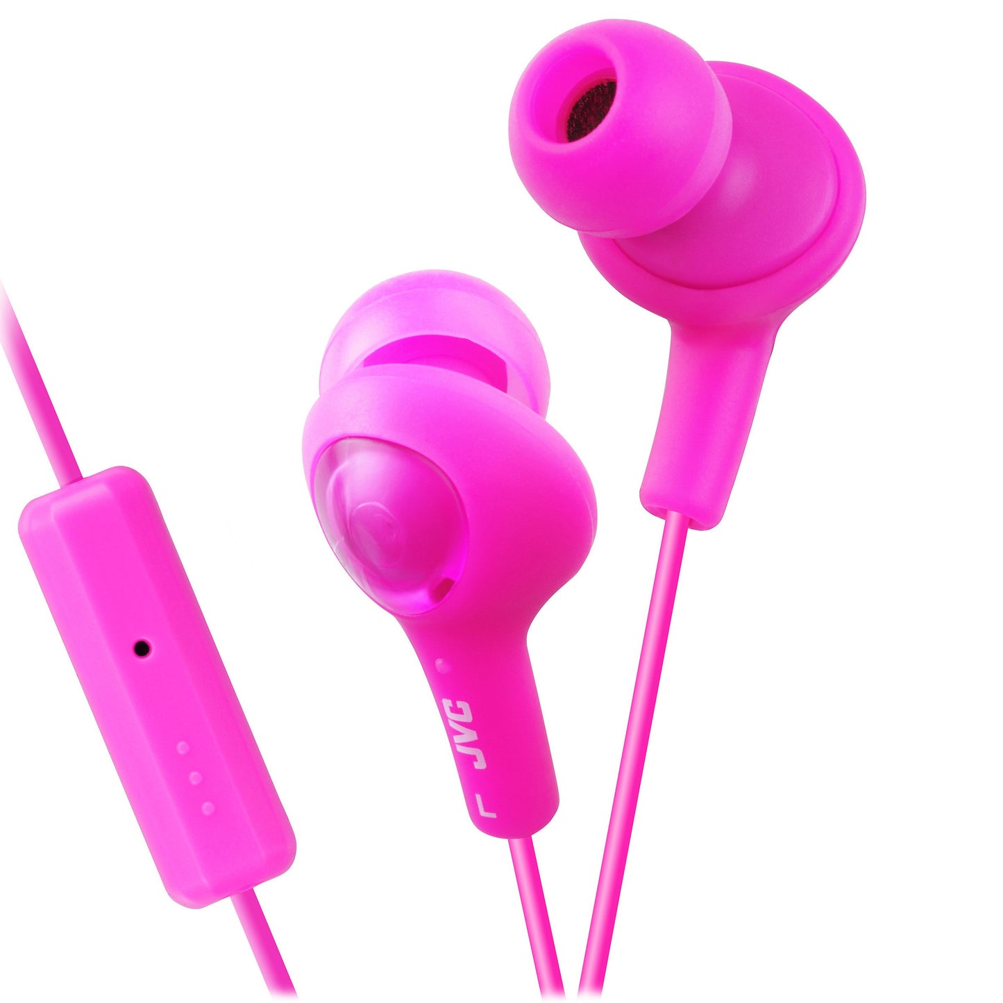 JVC HA-FR6 Gumy Plus In-Ear Headphones with Remote & Mic (Pink)