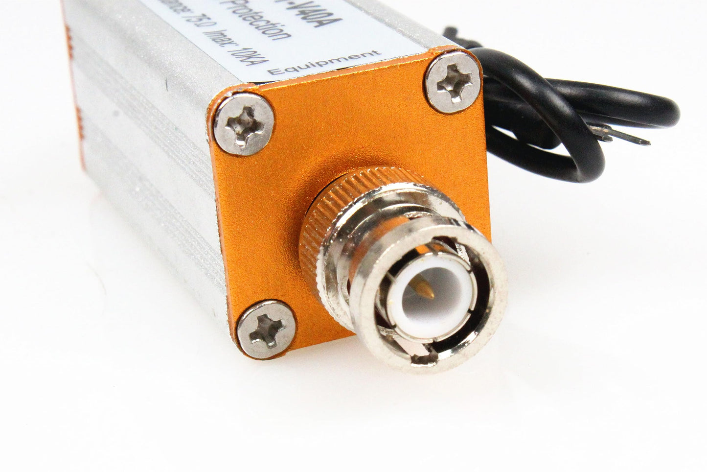 NOYITO Single BNC Coaxial Lightning Arrestor Surge Protector BNC Male to Female Suitable for Coaxial Communication Monitoring Equipment Ethernet