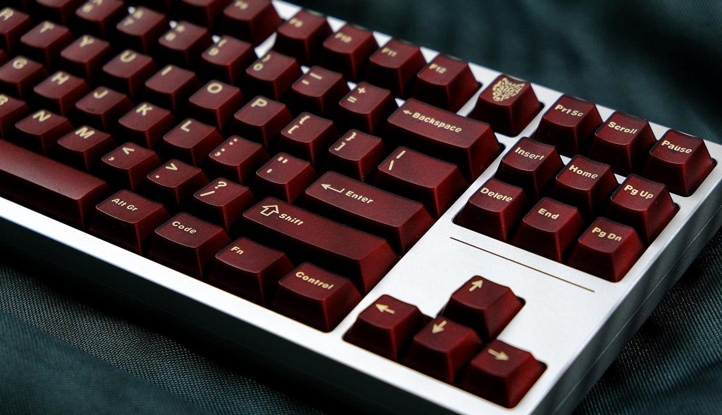 1 one enjoy 114 Keys ABS Custom Keycaps Set, Double Shot Keycaps, Suitable for Cherry MX Mechanical Gaming Keyboard, Without PAD Area