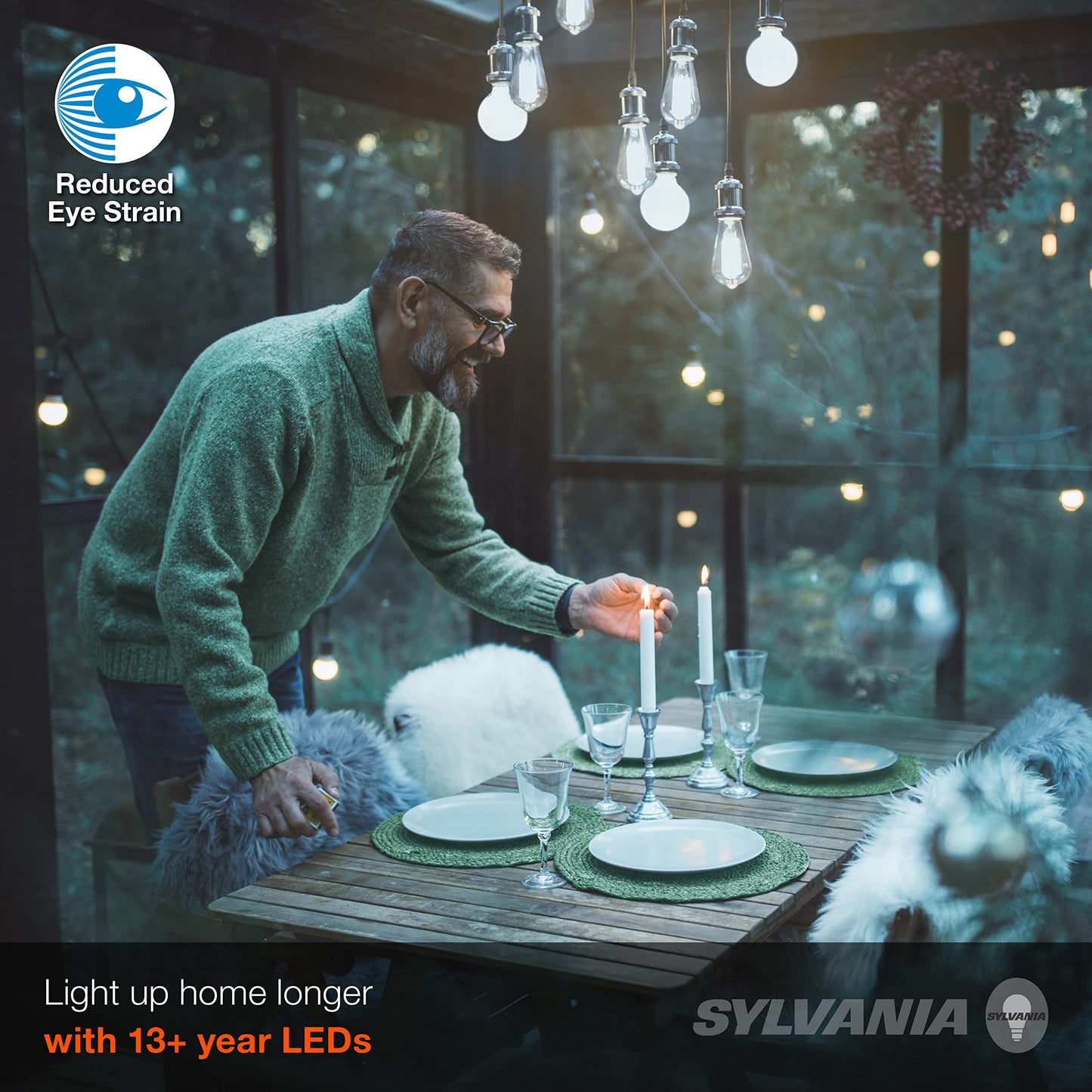 Sylvania Reduced Eye Strain G25 Globe LED Light Bulb, 40W = 4.5W, 13 Year, Dimmable, Frosted, 5000K, Daylight - 6 Pack (41242)