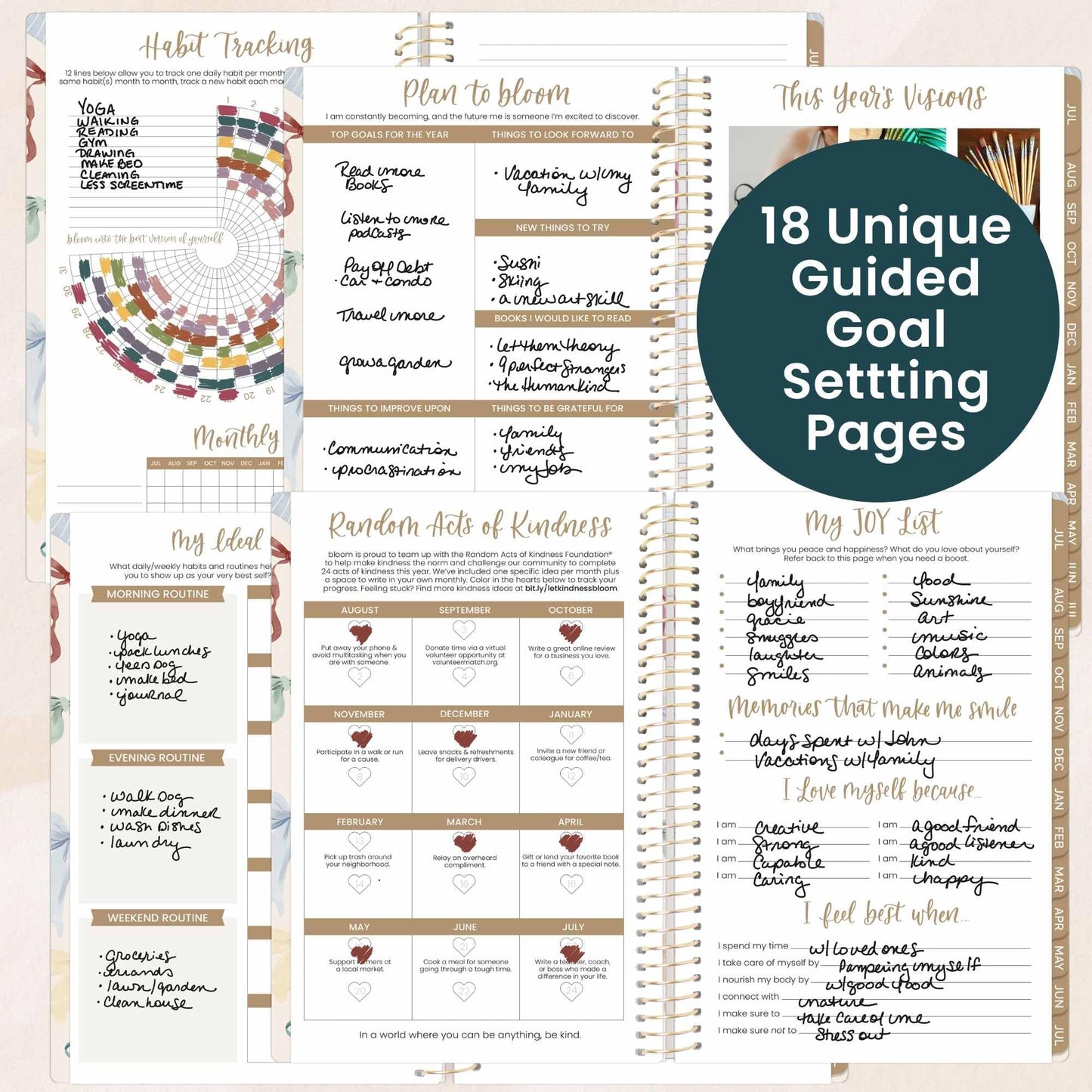 bloom daily planners 2025-2026 (8.5" x 11") Academic Year Day Planner (July 2025 - July 2026) - Weekly & Monthly Dated Agenda Organizer with Stickers