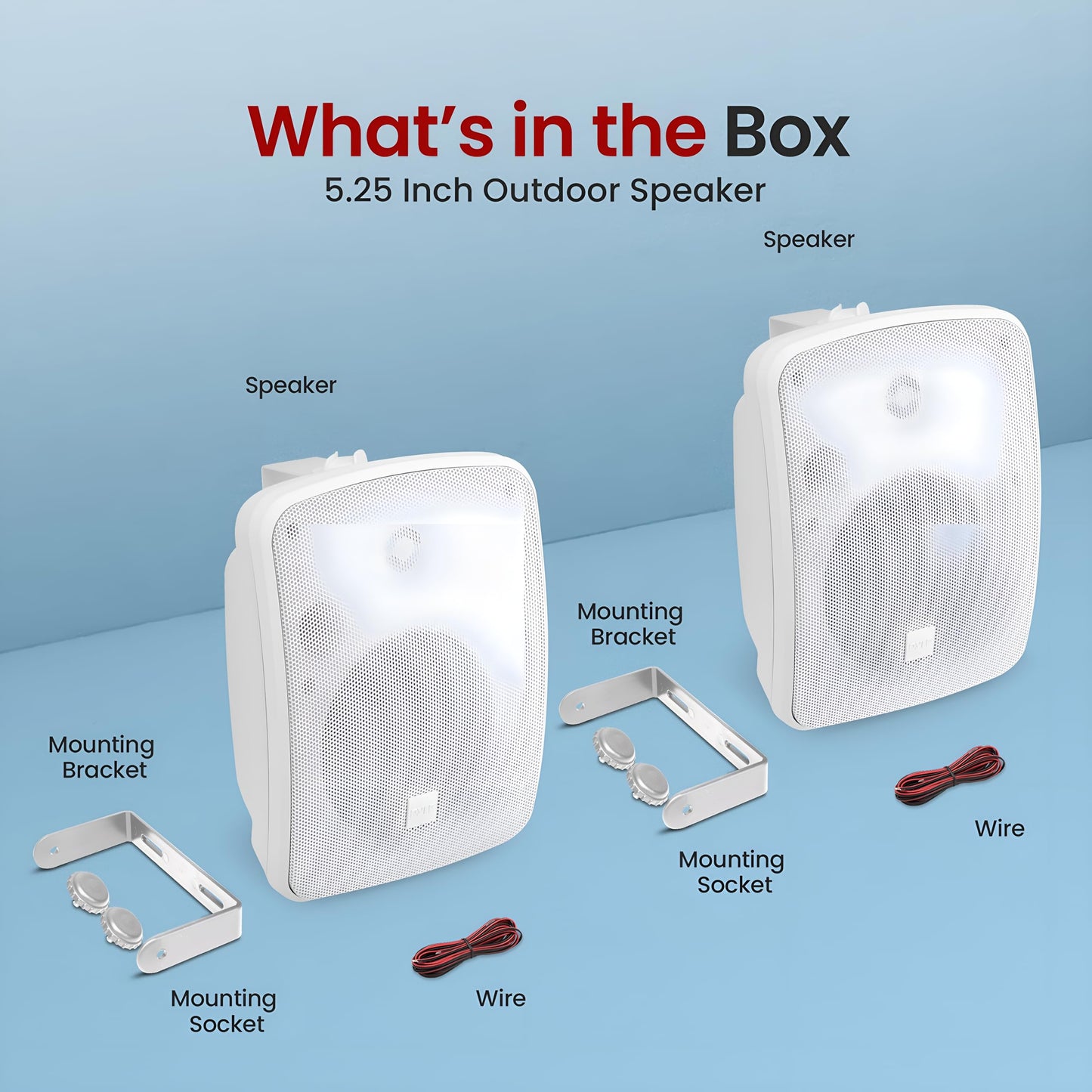 PYLE Outdoor Bluetooth Speakers - 2 Outdoor Speakers Ceiling Mount 600 Watt Crystal Clear Sounding Audio Speakers, Weather/Waterproof Universal