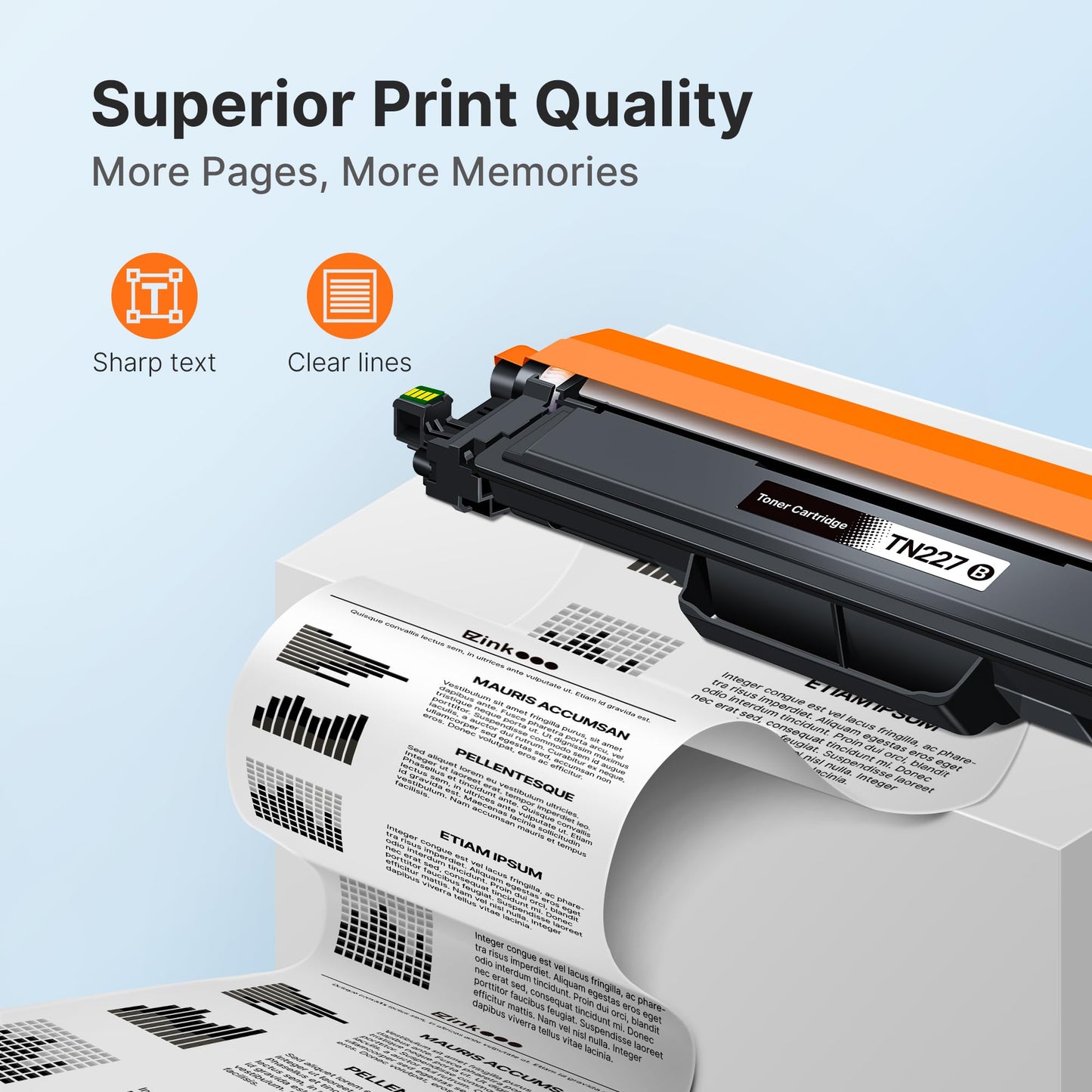 E-Z Ink Compatible Replacement for Brother TN227 TN-227 TN227BK TN223BK