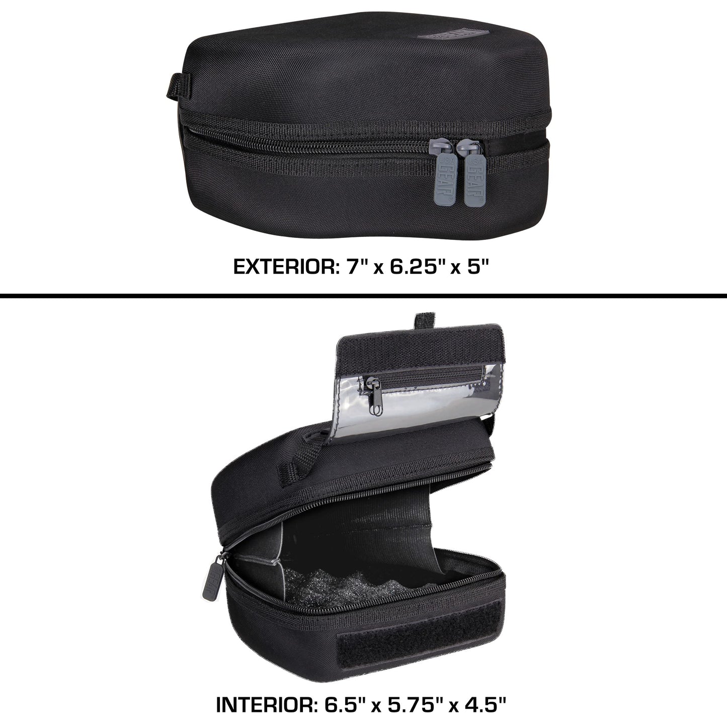 USA Gear Hard Shell Camera Case for DSLR & Mirrorless Cameras, Compatible with Canon, Nikon, Sony & Fujifilm - Fits EOS R100, Rebel T7 / 2000D, Nikon