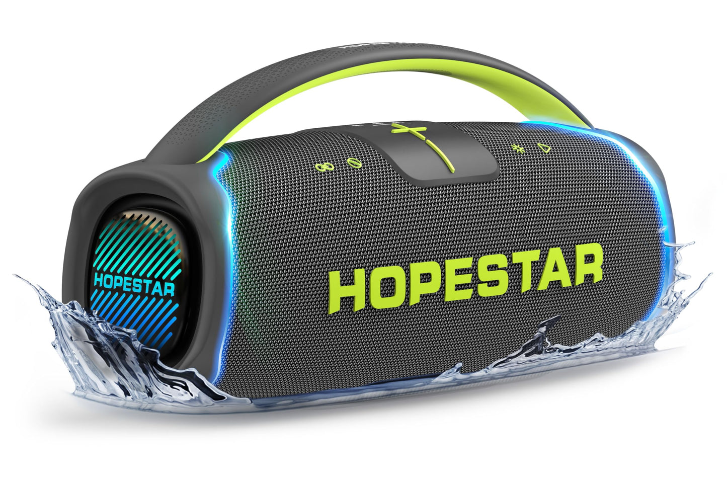 300W Portable Speaker with Handle & Microphone (Gray)