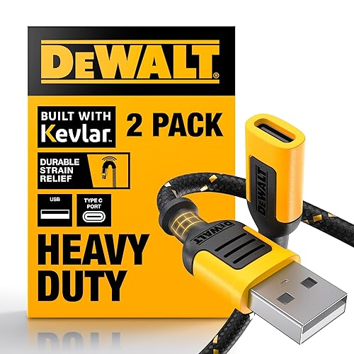 DEWALT USB C to USB Adapter 2Pack, USBC Female to A Male OTG Charger Type C Converter for Apple Watch Ultra 7 8 9, iPhone 15 14 13 Plus Pro Max…