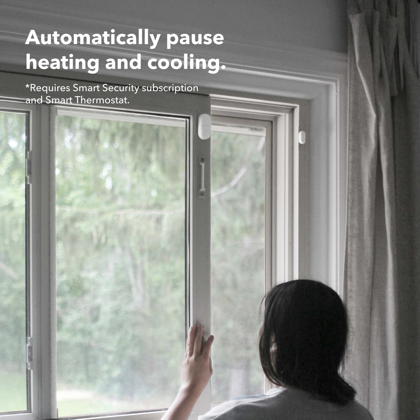 ecobee Smart Sensor for Doors & Windows 2 Pack - Wifi Contact Sensor for Home Security, Energy Savings - Compatible with Smart Thermostats