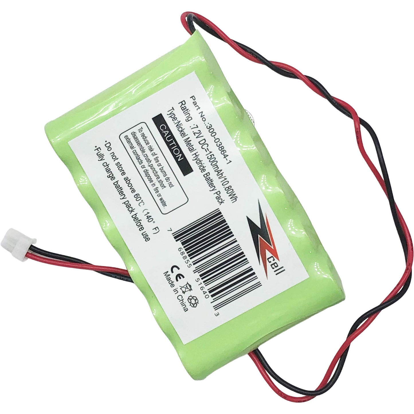 ZZcell 2-Pack Battery Compatible with Honeywell Alarm 300-03864-1, Lynx L3000, Lynx L5000, Lynx L5100, ADEMCO 300-03865, 1500mAh (Please Check Part…