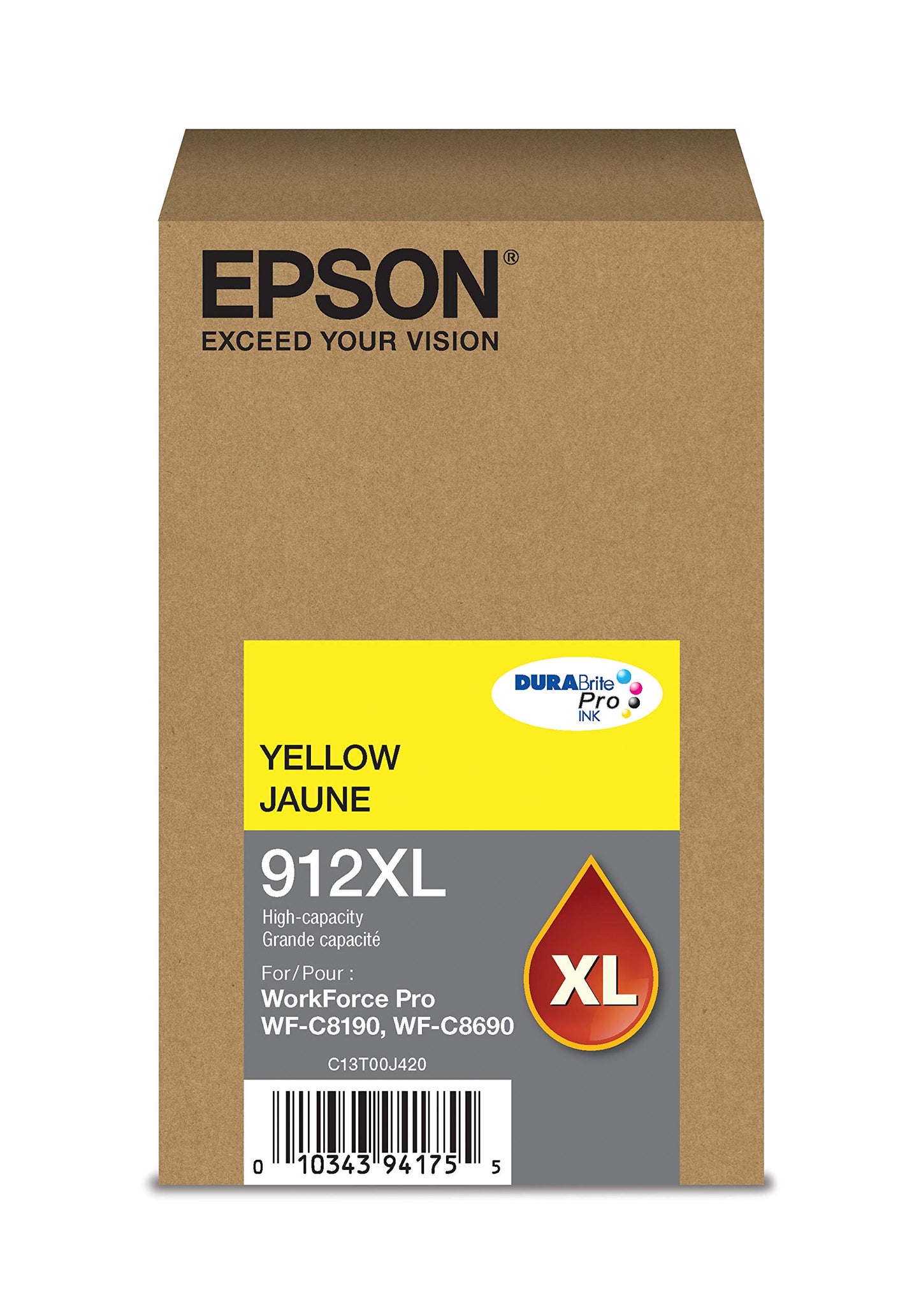 Epson DURABrite Pro T912XL420 -Ink -Cartridge - High Capacity Yellow