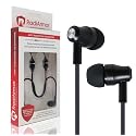 RadiArmor Anti-Radiation Air Tube Headphones with Microphone - Reduce RF to Negligible Levels (Black)