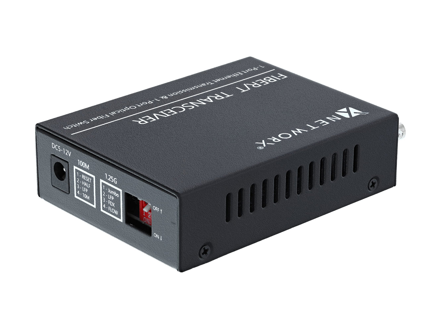 Networx® Gigabit Ethernet Fiber Media Converter - UTP to 1000Base-LX - ST Multimode, 5...