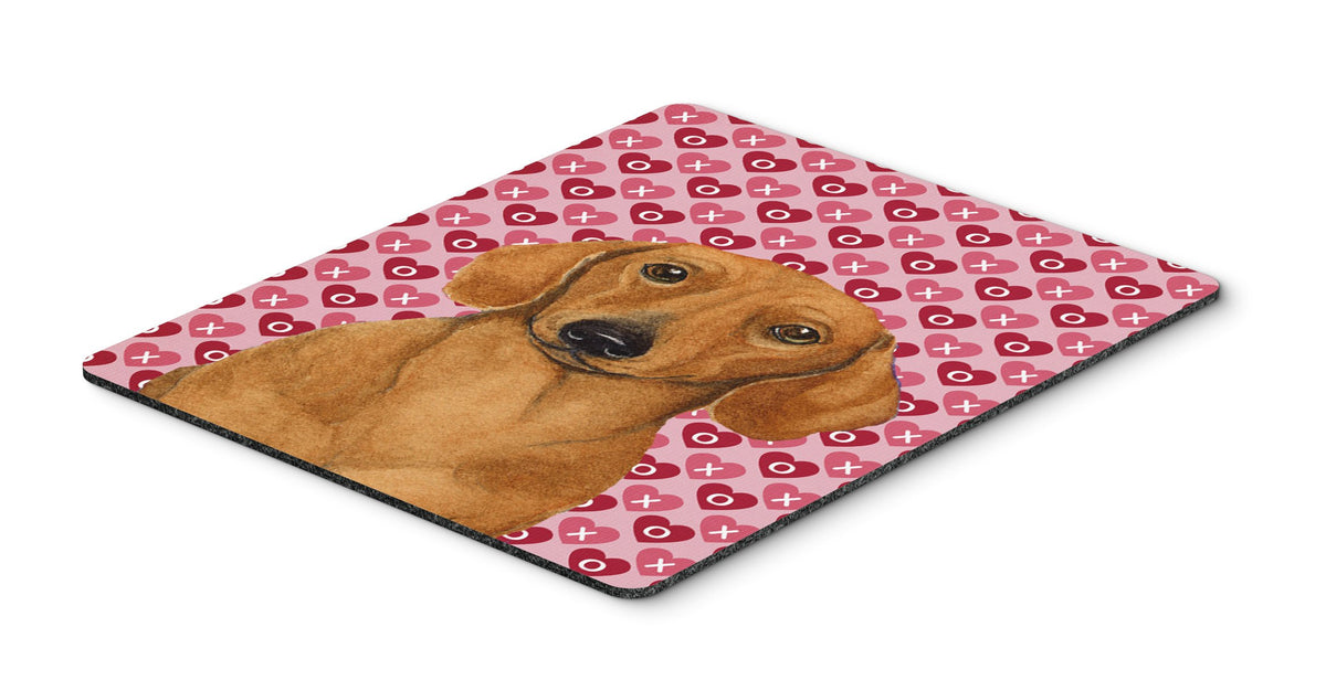Caroline's Treasures LH9132MP "Dachshund Hearts Love and Valentine's Day Portrait Mouse Pad, Hot Pad or Trivet" for Home Office Gaming Working