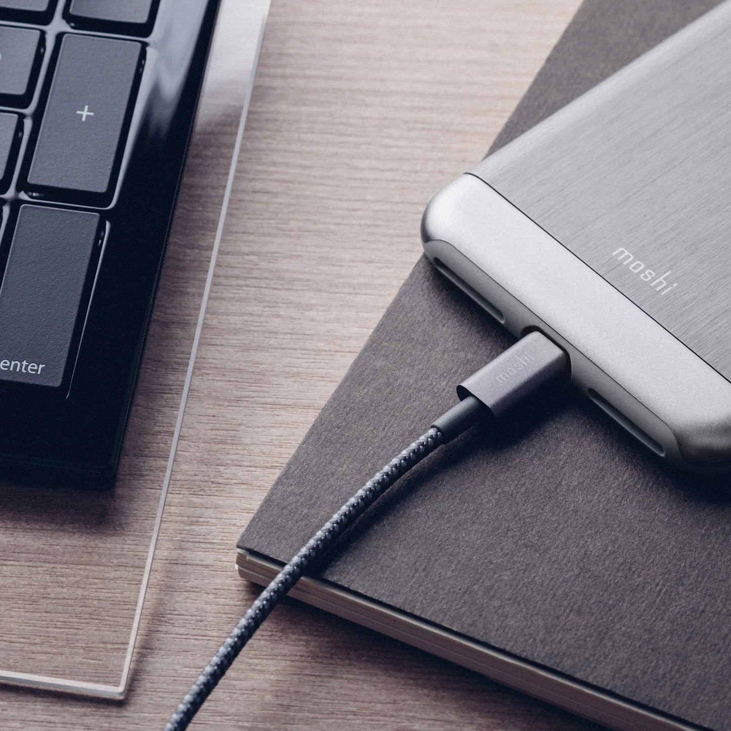 Moshi Integra USB-A to Lightning Cable 4 ft/1.2m, iPhone Charger, MFi-Certified, Ballistic NylonBraiding, Compatible with iPhone 12, AirPods Pro…