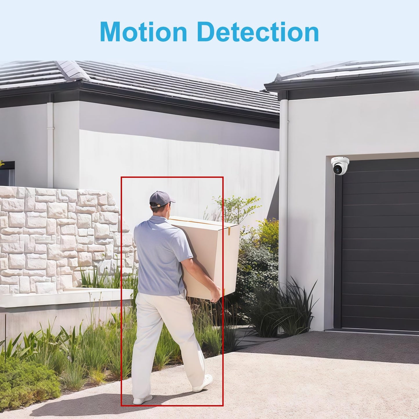 Anpviz 4MP PoE IP Turret Camera with Microphone/Audio, IP Security Camera Outdoor Indoor, Night Vision 50ft, Waterproof IP66, 110° Wide Angle 2.8mm