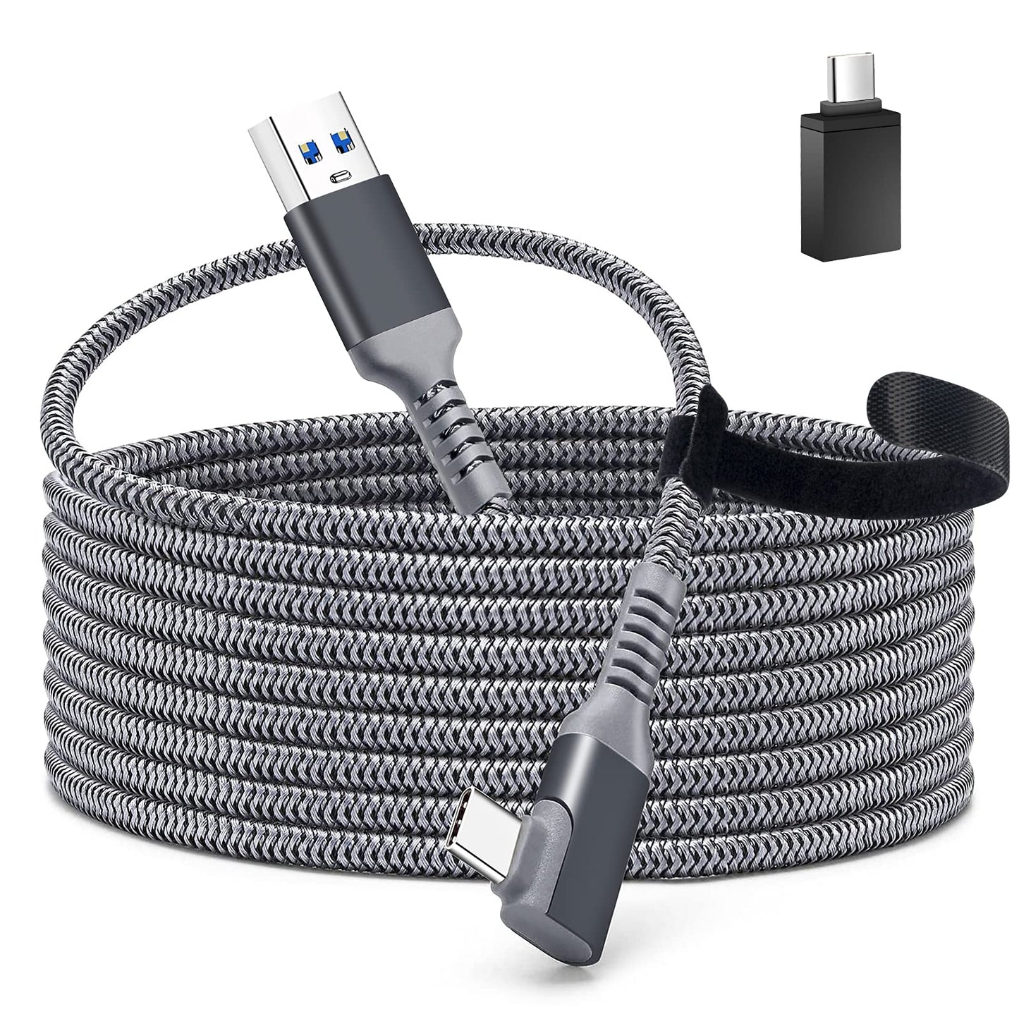 TOTU Cable for Oculus Quest 2 Link, 16FT USB 3.2 Gen 1 to Type C Link Cable Compatible with Steam Deck, High Speed Data Transfer and Fast Charging