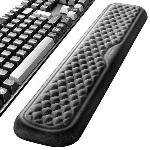 Vaydeer Keyboard Wrist Rest, Large Full Keyboard Support Pad, Memory Foam Hand Cushion for Desk, Ergonomic Computer Laptop Typing, Office Gaming Palm