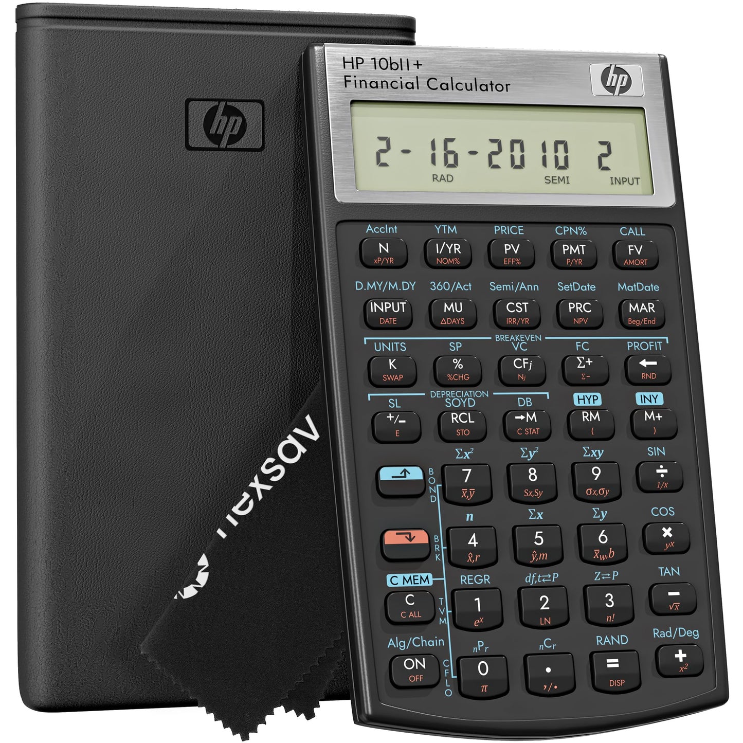 HP 10bII+ Financial Calculator - 100+ Functions for Business, Finance, Accounting, Statistics & Algebra - College & High School Calculator, Exam