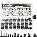 Laptop Screws Kit, 810Pcs Black Laptop Notebook Computer Replacement Screws Assortment Kit, M1.4 M1.7 M2 M2.5 M3 Carbon Steel Flat Head Phillips Mini