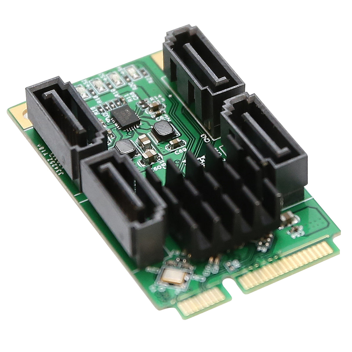 IO Crest 4 Port SATA III Mini Pci-E Controller Card Components Other SI-MPE40125