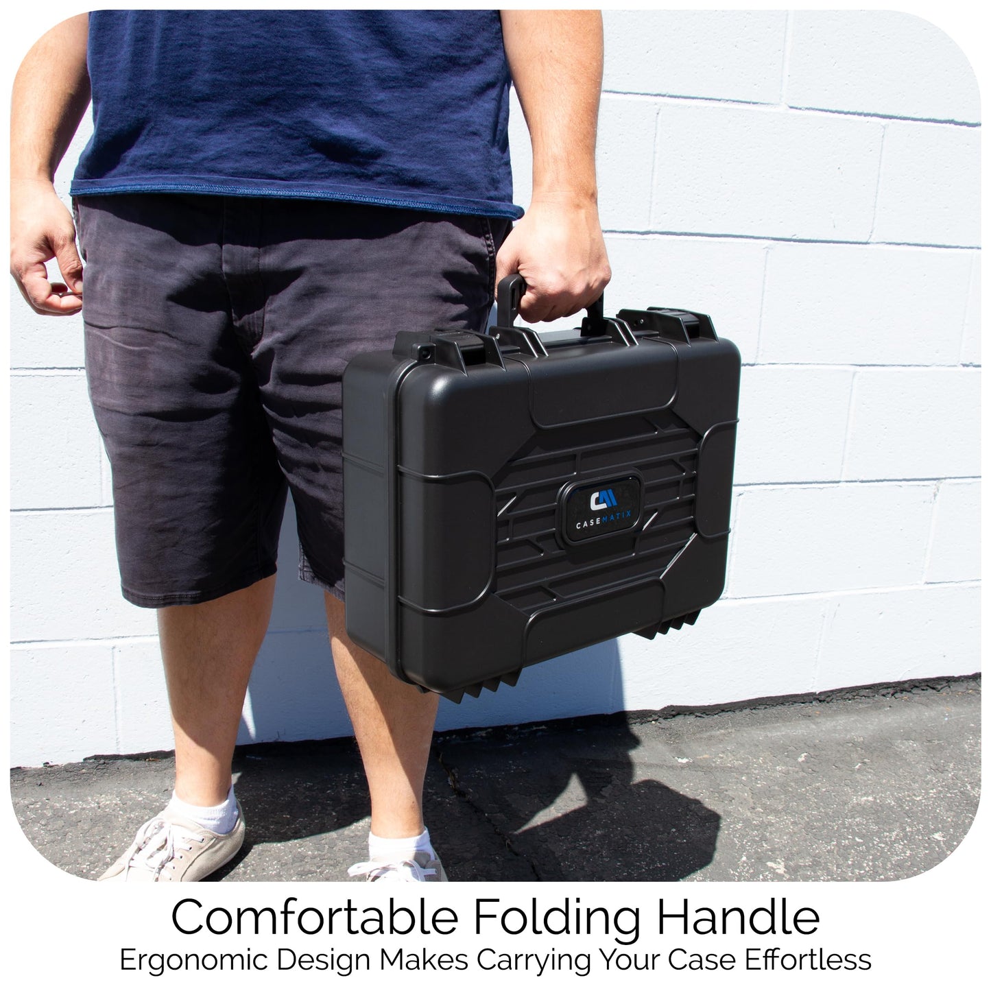 CASEMATIX Hard Shell Projector Travel Case Compatible with Epson VS250 SVGA, VS350 XGA, VS355 WXGA Projectors with HDMI Cable and Remote in Custom