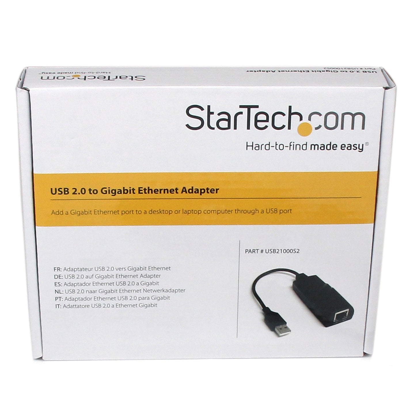 StarTech USB 2.0 to Gigabit Ethernet NIC Network Adapter (USB21000S2)