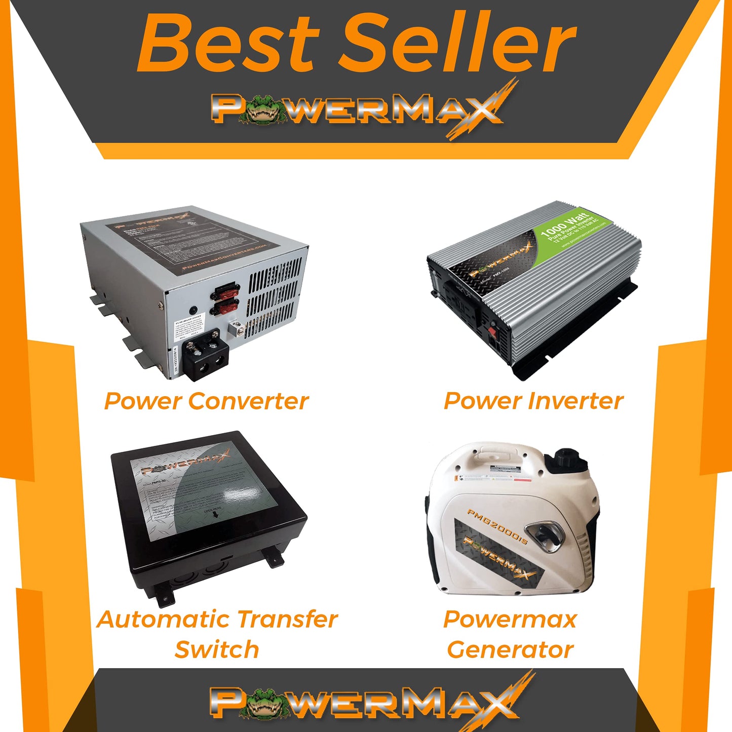 Powermax PM3-40-24LK 40 Amp 24 Volt Power Supply Converter with LED Light, Battery Chargers UL- CUL Approved, Built-in 3 Stage Charging and Quite Fan…