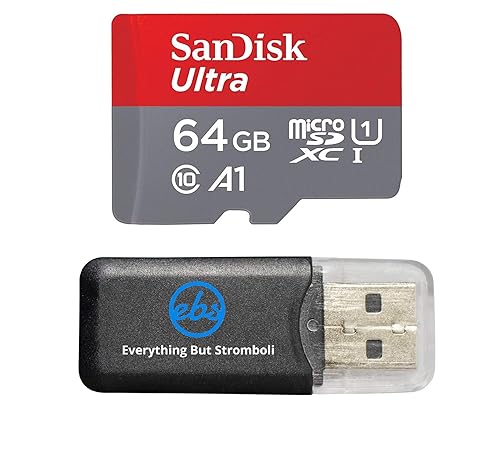 SanDisk 64GB Ultra MicroSD UHS-I Memory Card for Lenovo Tablet Works with Tab P 11 Plus, Tab P11 Pro (SDSQUA4-064G-GN6MN) Class 10 A1 Bundle with (1)