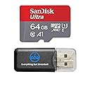 SanDisk 64GB Ultra MicroSD UHS-I Memory Card for Lenovo Tablet Works with Tab P 11 Plus, Tab P11 Pro (SDSQUA4-064G-GN6MN) Class 10 A1 Bundle with (1)