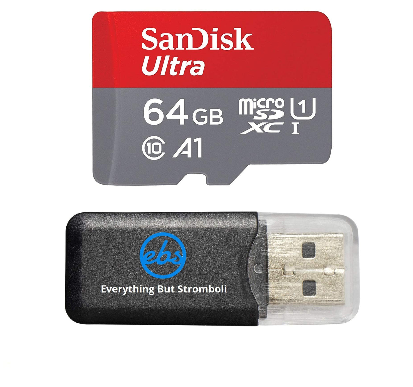 SanDisk 64GB Ultra MicroSD UHS-I Memory Card for Lenovo Tablet Works with Tab P 11 Plus, Tab P11 Pro (SDSQUA4-064G-GN6MN) Class 10 A1 Bundle with (1)