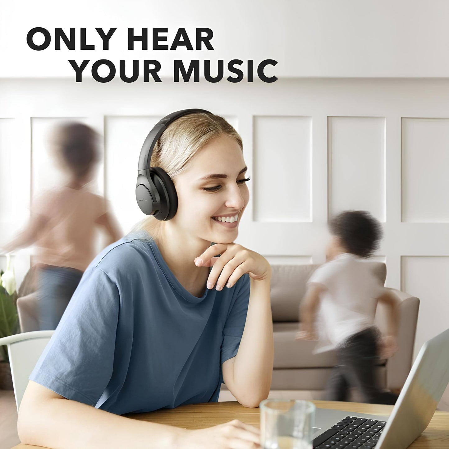 Soundcore Anker Life Q20 Hybrid Active Noise Cancelling Headphones, Wireless Over Ear Bluetooth Headphones, 60H Playtime, Hi-Res Audio, Deep Bass…