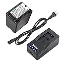 Kastar LED Super Fast Charger + Battery Replacement for Panasonic VW-VBT380 HC-V130 V180 HC-V201 V210 V250 HC-V380 HC-V510 V520 V550 HC-V710 V720 V750