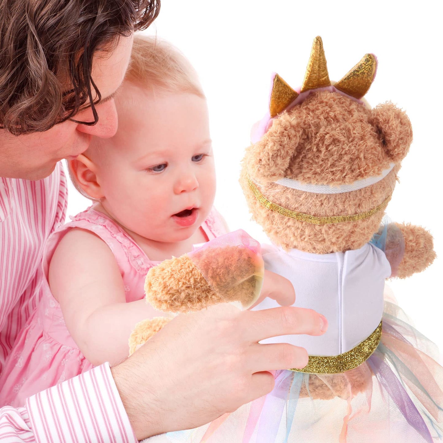 Set of 2 Unicorn Skirt Teddy Bear Clothes Outfit Fits Most 14" - 18" Bear Plush Stuffed Animal Outfit Build a Bear Doll Clothes and Make Your Own…