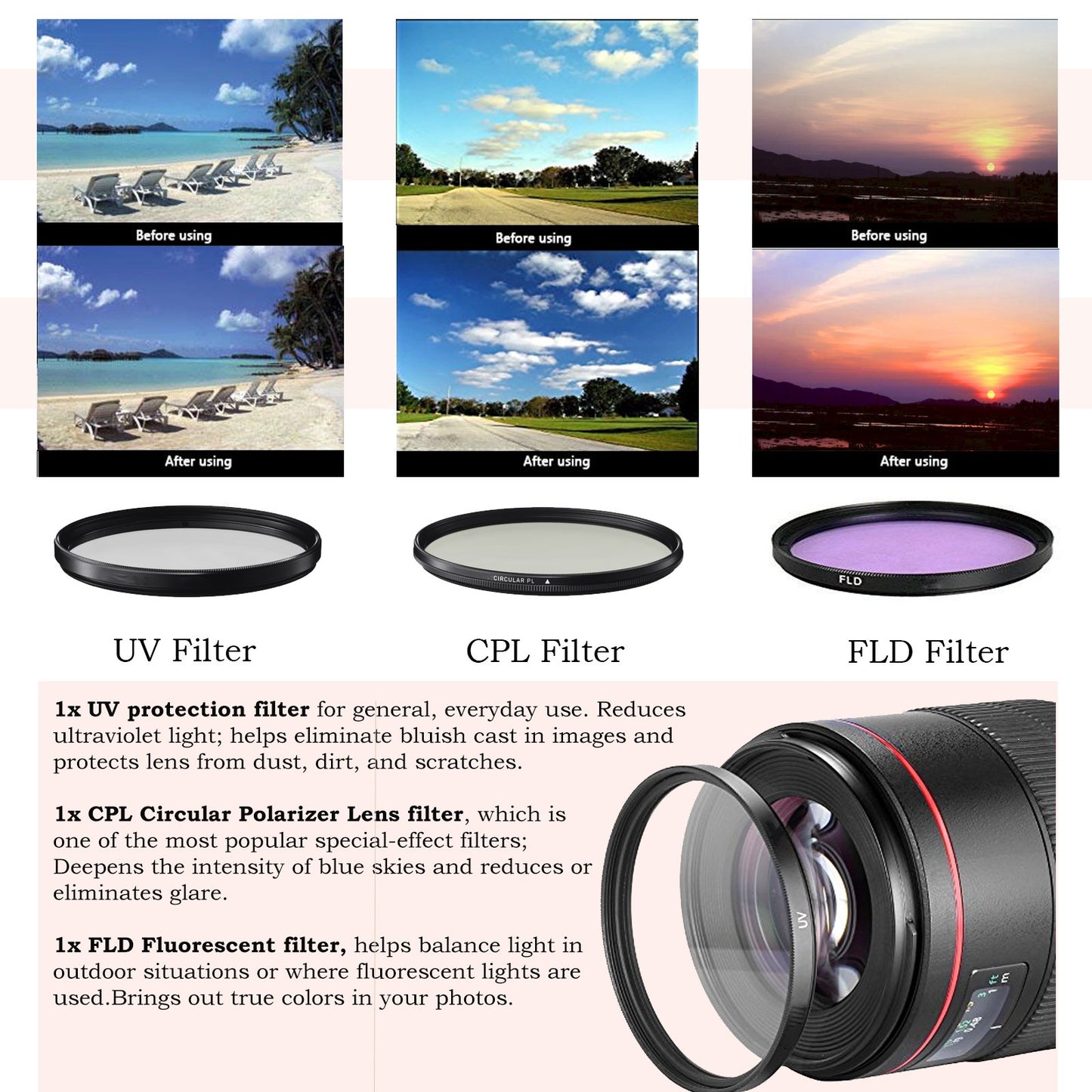 58mm 16 Piece Accessory Kit for Canon EOS Rebel T5i, T4i, T3i, 650D, 700D DSLRs with Replaceable LP-E8 Battery, Automatic LED Flash, 16GB SD Memory