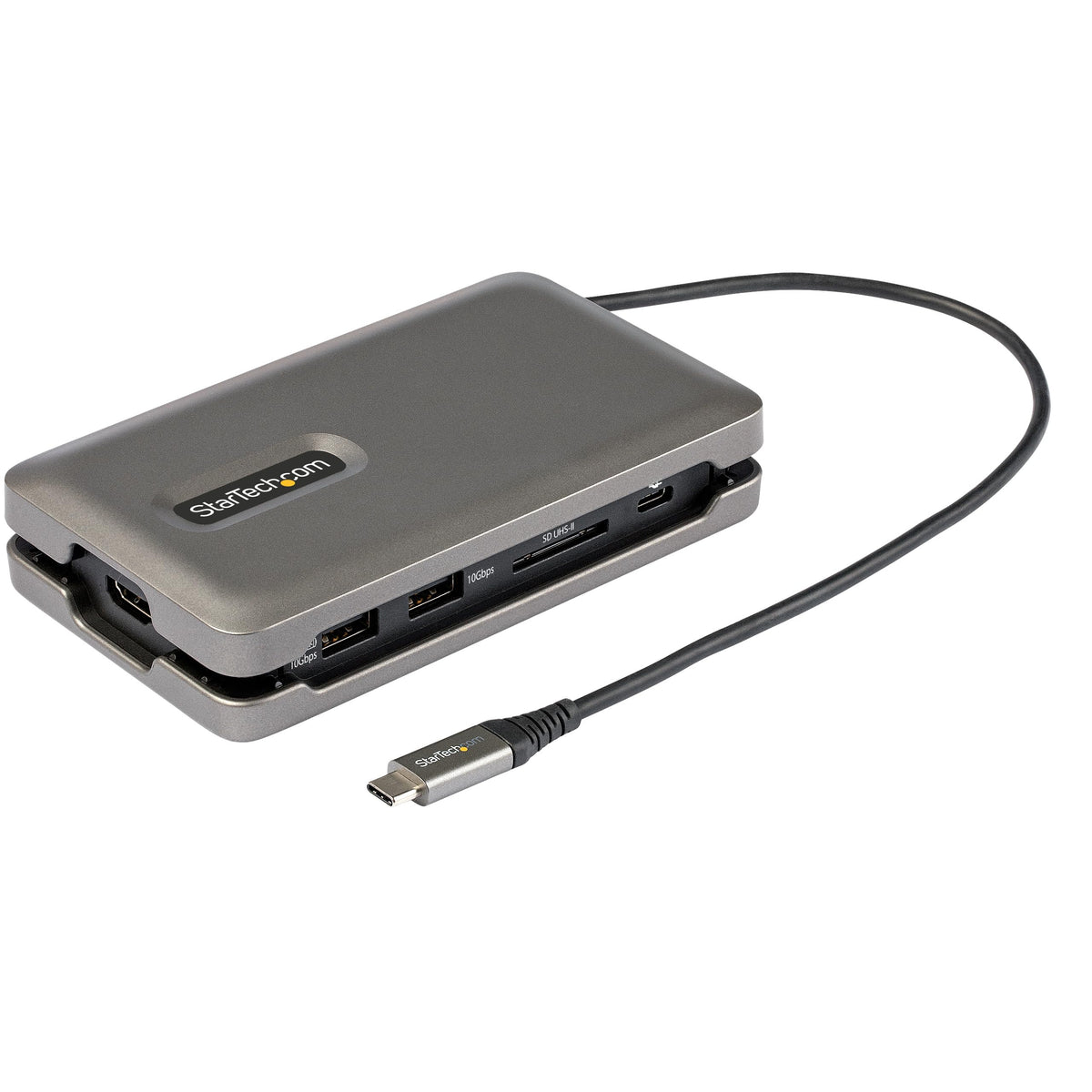 StarTech.com USB-C Docking Station for MacBook Pro M1 M2 M3 M4 and Windows, 4K 60Hz HDMI Video, HDR10, USB 10Gbps Hub, 100W Laptop Charging, GbE, SD
