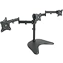 VIVO Triple Monitor Mount Fully Adjustable Desk Free Stand for 3 LCD Screens up to 24 inches STAND-V003P